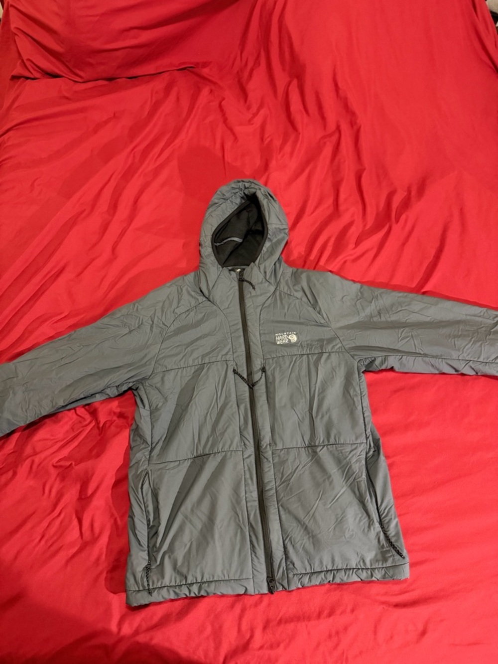 Mountain Hardwear Men's Hooded Puffer Jacket â Gray